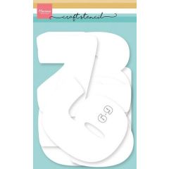Marianne D Craft stencil Nummers 12cm PS8167 *