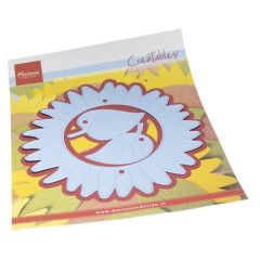 Marianne D Creatable Zonnebloem doily LR0824 122x122,5mm *