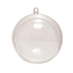 Plastic bal transparant 20 cm (21285)