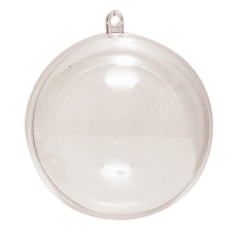 Plastic bal transparant 5 cm - 5stuks (21326)