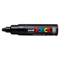 Uni Posca Verfmarker - lijndikte: 4,5-5,5 mm - PC-7M - Zwart - 24
