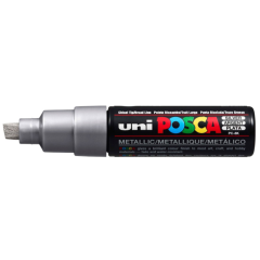 Uni Posca Verfmarker - lijndikte: 8mm - Zilver (26) *