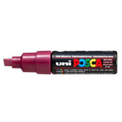 Uni Posca Verfmarker - lijndikte: 8mm - Wijnrood (M15) *