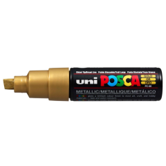 Uni Posca Verfmarker - lijndikte: 8mm - Goud (25) *