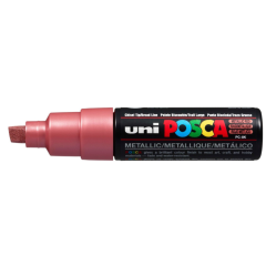 Uni Posca Verfmarker - lijndikte: 8mm - Metallic Rood (M15) *