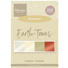 Marianne Design • Paper Pad A5 Shimmer Earth Tones (PK9206) *