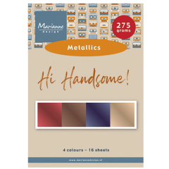 Marianne Design • Cardstock Metallics Hi Handsome! (PK9210) *