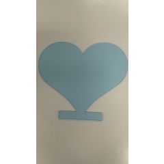 Plexiglas plaatje - Hart  - 17x17cm