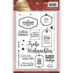 Clearstamp - Precious Marieke - Merry and Bright Christmas - Duits (AFGEPRIJSD)