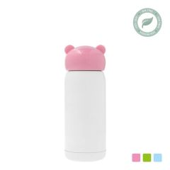 Sublimatie Thermosfles van RVS 320ml / 11oz recht met Roze dop (SDB.067.178.001)