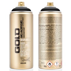 Montana Gold Spuitbus 400 ml Shock Black (S9000) *