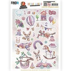 3D Push Out - Yvonne Creations - Hello World - Small Elements B (SB10730)