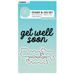 Studio Light • Sweet Stories Stamp & Cutting Die Get Well Soon - SCD88*