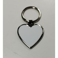 Sleutelhanger - Hart - met ring - ca. 4 x 4 cm