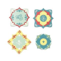 Sizzix Thinlits Die Set - 14PK Corners & Labels 663592 Courtney Chilson (AFGEPRIJSD)