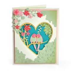 Sizzix Thinlits Die set - 20PK Love Birds Shadow Box - Courtney Chilson 663619  (AFGEPRIJSD)