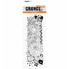 SL Clear Stamp Dahlia flower love Grunge 74x210x3mm 1 PC nr.103