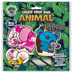 Splat Planet Clay Colouring Set Dieren 24 x 23,7 x 2,7 cm (CC ANI)