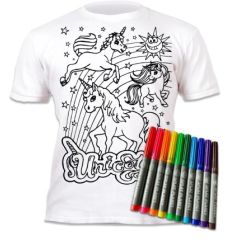Splat Planet T-Shirt Kleuren Set Eenhoorn 7 - 8 Jaar (022L)