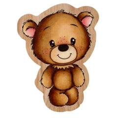 Creative Craftlab • Friendz Rubber Stamp Wooden Ted Standing (STAMP306) *