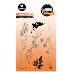Botanical Elements Grunge Stamps (SL-GR-STAMP606) *