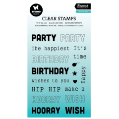 Studio Light • Essentials Clear stamps Birthday texts - STAMP763*