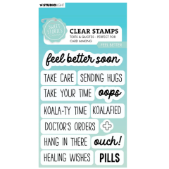 Studio Light • Sweet Stories Clear Stamp Feel Better - STAMP765*