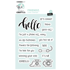 Creative Craft Lab • Friendz Clear Stamp Hello - STAMP767*