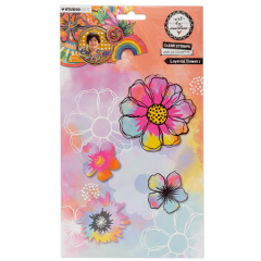 Layered Flowers Clear Stamps (ABM-25-STAMP778) *