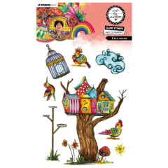 Studio Light • Art By Marlene Clear Stamp A Bird Mansion (ABM-25-STAMP815) *