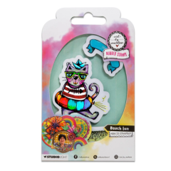 Studio Light • Art by Marlene Cling Rubber Stamp Beach bum (ABM-25-STAMP869) *