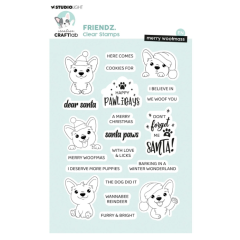 Creative Craftlab • Friendz Clear stamps Merry woofmass (CCL-FR-STAMP874) *