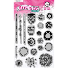 BM Cling Stamp Mix & Match Dotty flowers Essentials 148x210mm nr. 71