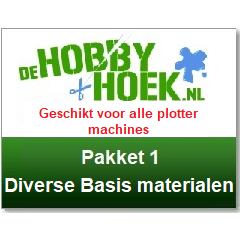 Starterspakket 1 - Diverse Basis materialen (Geschikt voor alle plotter machines muv de Cricut Joy)