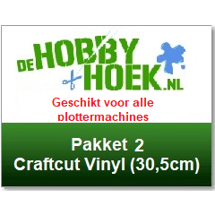 Starterspakket 2 - Craftcut vinyl (op 30,5cm breed) (Voor al onze plottermachines muv de Cricut Joy)