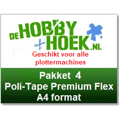 Starterspakket 4 - Poli-Tape Premium Flex (A4 formaat) (Voor alle plottermachines)