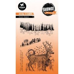 Studio Light Clear Stamp Forest wonders Grunge Coll. nr.681 SL-GR-STAMP681 93x136mm *