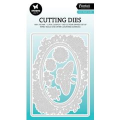 Studio Light Cutting Die Daisy frame shape Essentials nr.768 SL-ES-CD768 100x143x1mm *