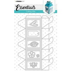 Studio Light Cutting Die Giftbox Essentials nr.395 STENCILSL395 133x205mm 