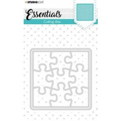 Studio Light Cutting Die hexagon hearts Essentials nr.389 STENCILSL389 90x122mm (AFGEPRIJSD)