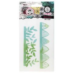 Studio Light Cutting Dies Border-leaves Sign. Coll. nr.853 ABM-SI-CD853 74x140x1mm *