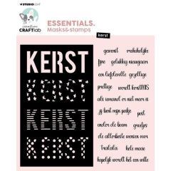 Studio Light Mask & stamps Kerst Essentials nr.09 CCL-ES-MST09 150x161mm *