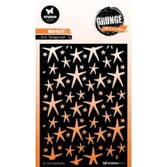 Studio Light Mask Star background Grunge Coll. nr.286 SL-GR-MASK286 105x148mm *