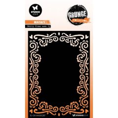 Studio Light Mask Swirly frame Grunge Coll. nr.287 SL-GR-MASK287 105x148mm *