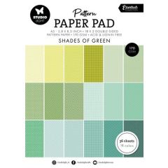 Studio Light Pattern paper pad Shades of green Ess. nr.164 SL-ES-PPP164 148x210x8mm *