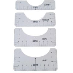 T-shirt Uitlijnhulp - set 4 stuks (123456)