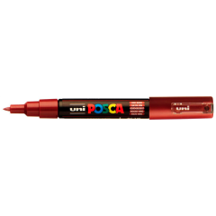 Uni Posca Verfmarker - lijndikte: 0,7 mm - PC-1MC - Wijnrood - 60
