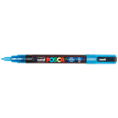 Uni Posca Verfmarker - lijndikte: 0,9-1,3 mm - PC-3M - Glitter Donkerblauw - 33