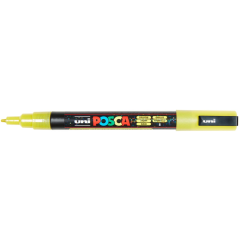 Uni Posca Verfmarker - lijndikte: 0,9-1,3 mm - PC-3M - Glitter Geel - 2