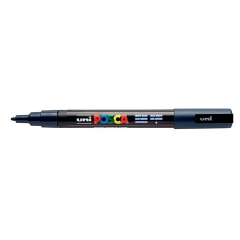 Uni Posca Verfmarker - lijndikte: 0,9-1,3 mm - PC-3M - Marineblauw - 9